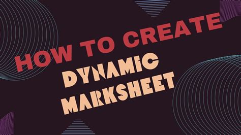 Creating a Dynamic Marksheet: HTML, CSS, and .